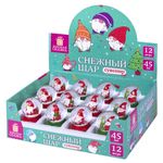 Снежный шар "Гномики" диаметр 45 мм, полистоун/стекло, 4 дизайна ассорти, ЗОЛОТАЯ СКАЗКА, 592597