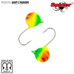 Мормышка вольфрамовая Spider 2860 "Шар с ушком" (4мм, 0.65гр)