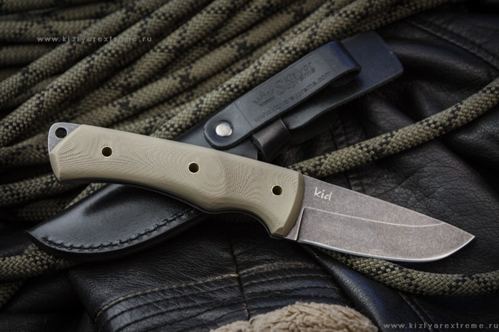 Туристический нож KiD 440C StoneWash