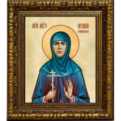 Агафия Крапивникова преподобномученица. Икона на холсте.