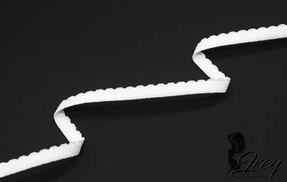 001 641/8 ОПТ Резинка отделочная Lauma Fabrics, 8 мм, белый 001