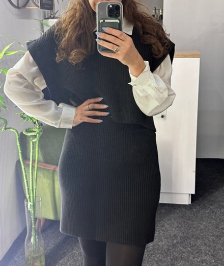 Двойка Lumina вязаная (топ и юбка)