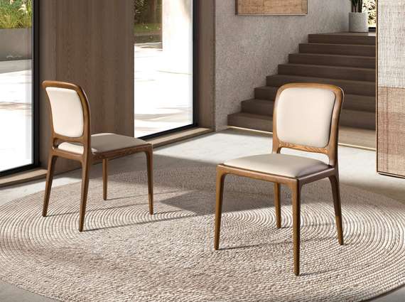 Стул Angel Cerda 4169, кремовая экокожа