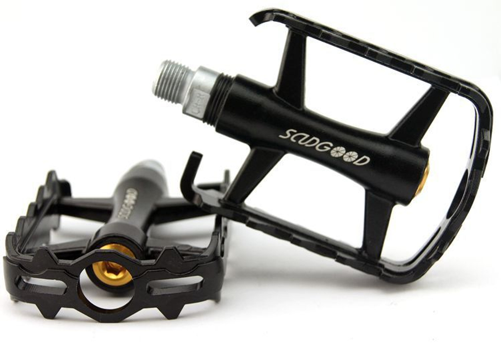 Педали SCUDGOOD SG-07 материал  алюминий, размер (90*70*21), вес : 332 гр. Цвет: черные