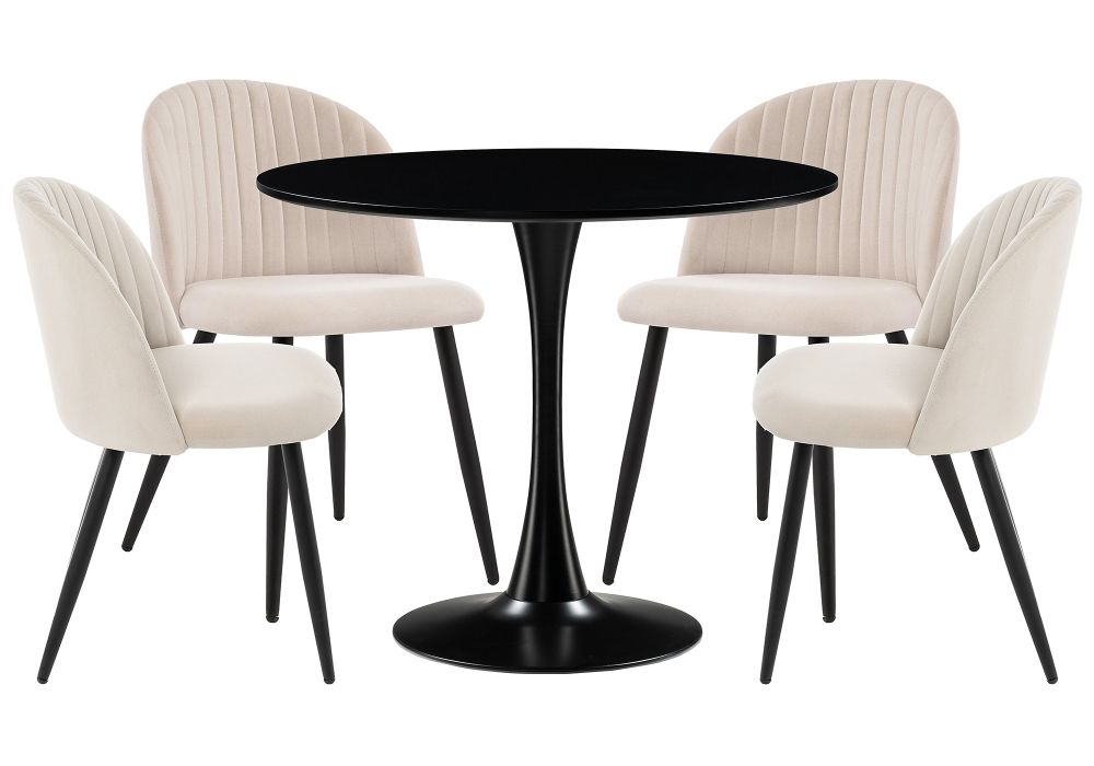Обеденная группа Аринай beige / black