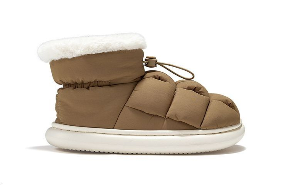 Feiyue Tofu Insulated Shoes Abrasion Resistant Low top Casual Shoes Women"s Brown