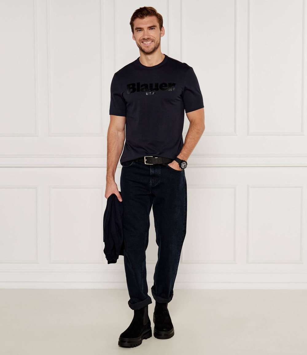 Футболка BOURNE BLAUER - темно-синий(BLUH02222 006962)