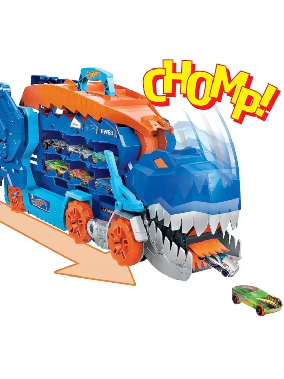 Трек автовоз Хот Вилс Тираннозавр трасса трек HNG50