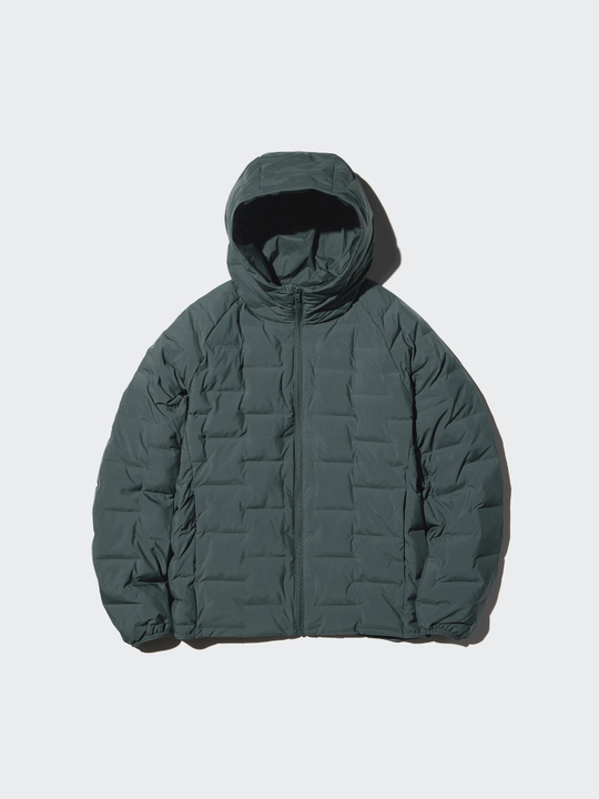 UNIQLO Куртка PUFFERTECH, темно-зеленый