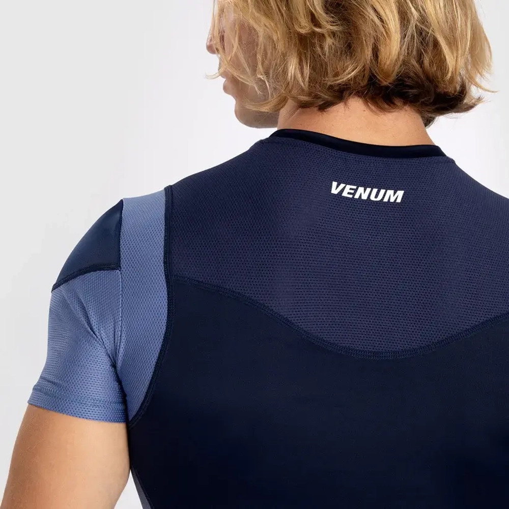 рашгард Venum Tempest SS Navy Blue/Blue