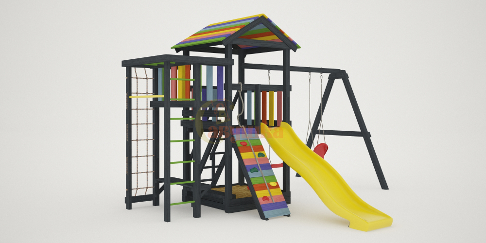 цветная детская площадка