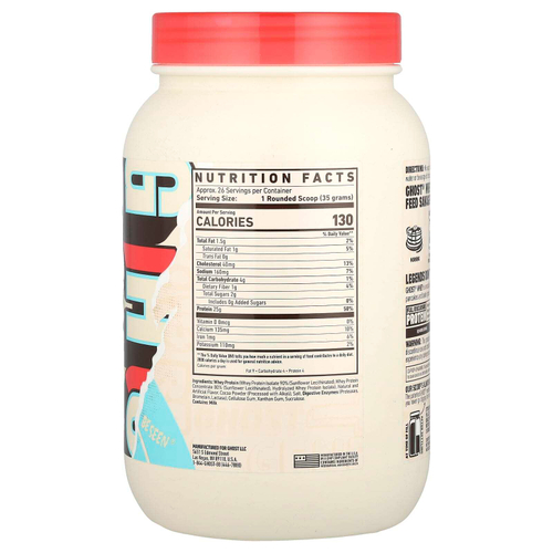 Ghost, Сывороточный протеин, молочный шоколад, 924 г (2 фунта)