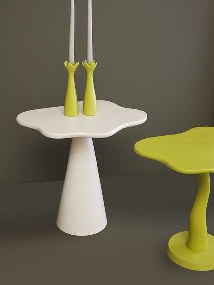 Столик приставной Fluid, 56х52 см, морская пена