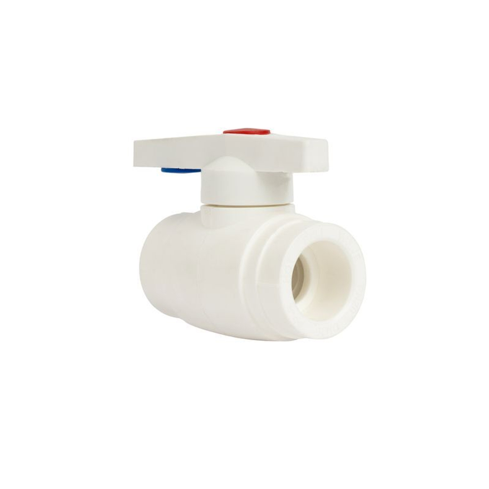 Кран шаровый полипропиленовый 25 мм стандартнопроходной TEBO