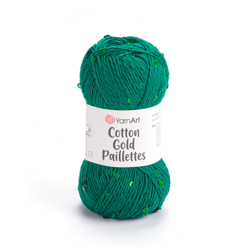 Пряжа YarnArt Cotton Gold Paillettes (7114)