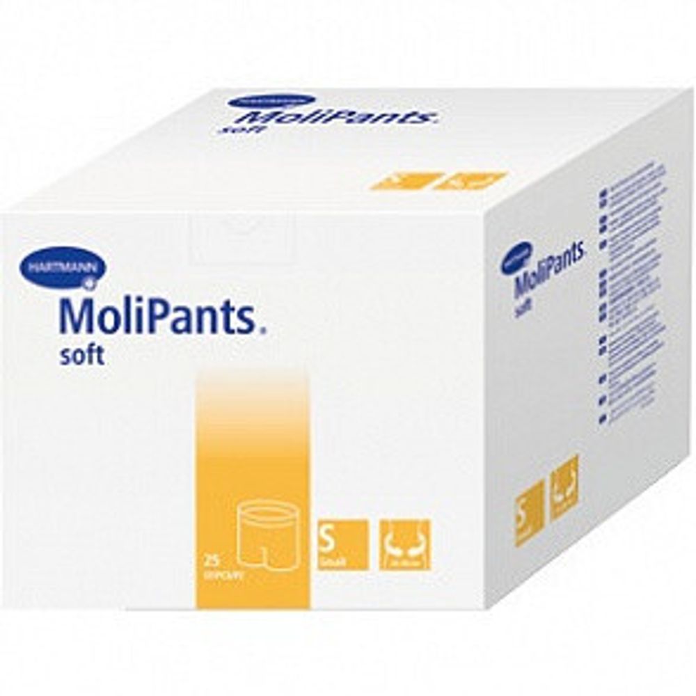MoliPants soft/МолиПанц софт S 25шт - удлиненные штанишки для фиксации прокладок