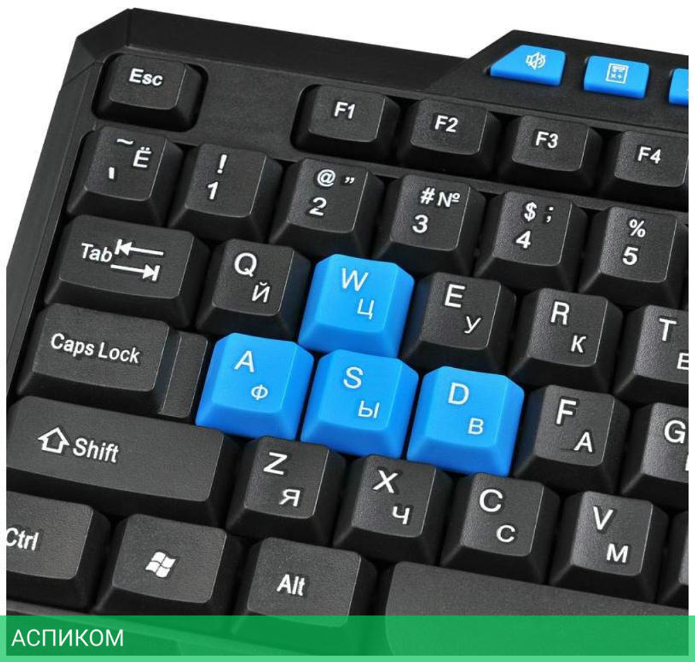 Клавиатура Oklick 750G черный (337452)