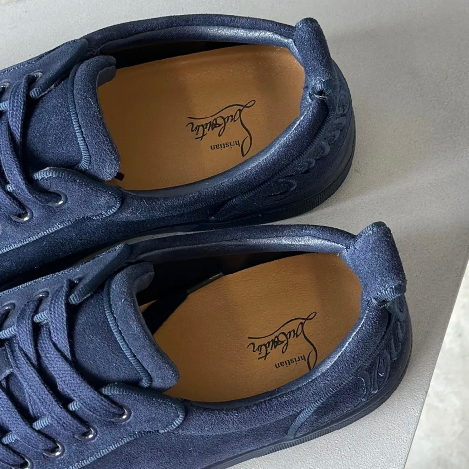 Обувь Christian Louboutin #D60K замша (син.)