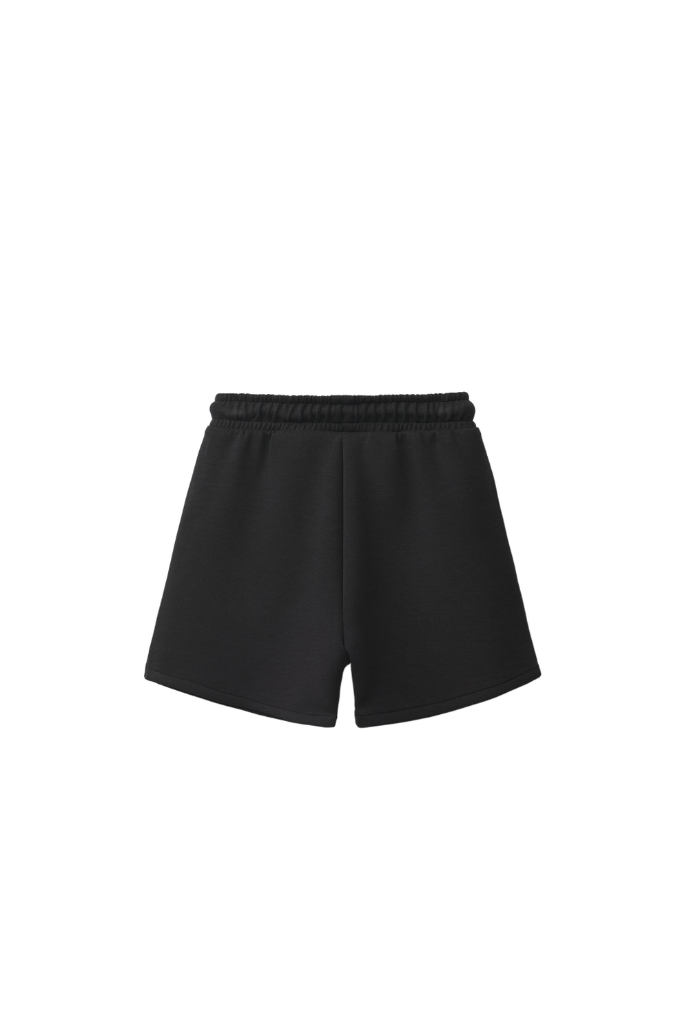 ZARA ШОРТЫ INTERLOCK С НАШИВКОЙ, ЧЕРНЫЙ