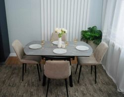 Стол керамический "Раунд" (Серый), ДСВ-Мебель, г. Пенза