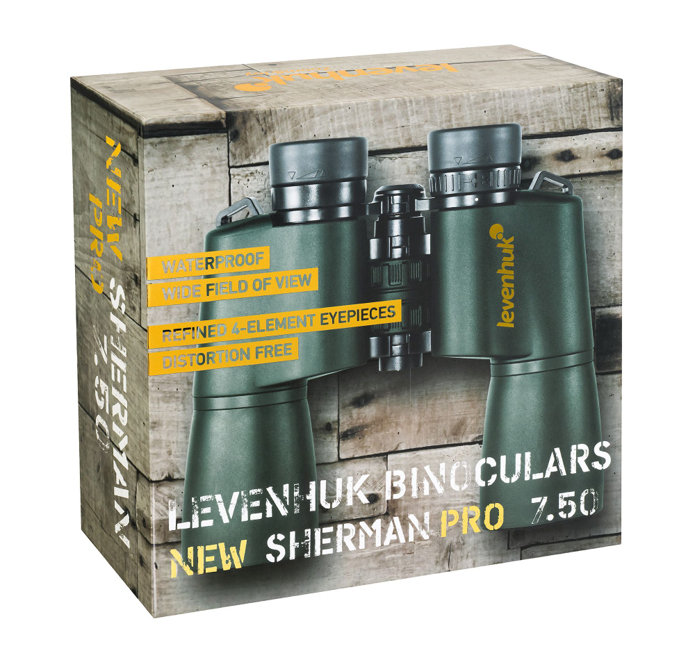 Бинокль мощный профессиональный Levenhuk New Sherman PRO 7x50