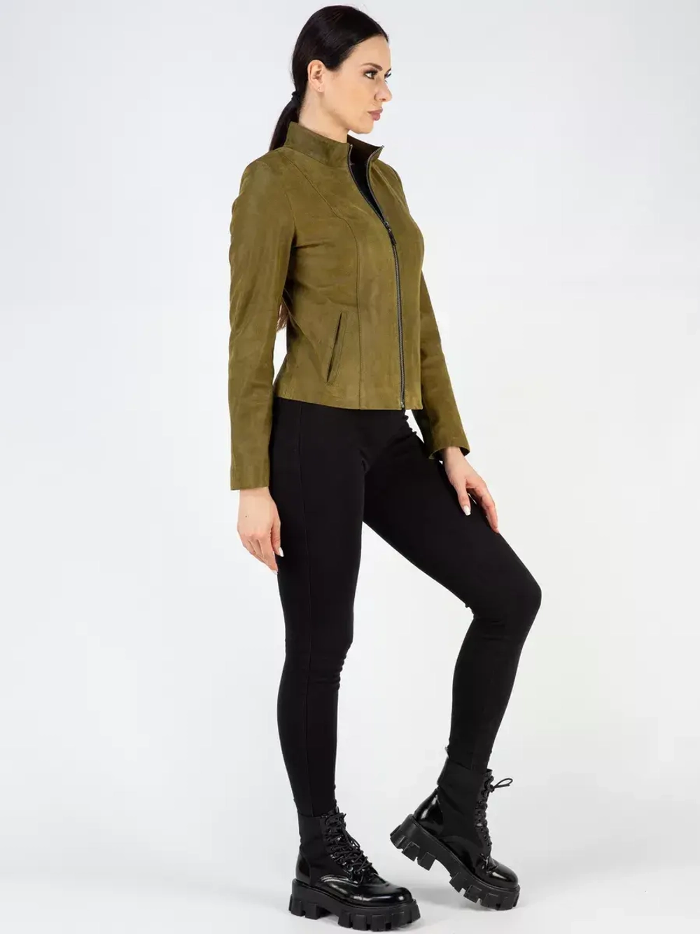 Кожаная куртка демисезонная