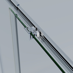 Душевой уголок Rapid-N VSS-3RN8011E10CL, (700-800)x(1000-1100), хром, стекло прозрачное