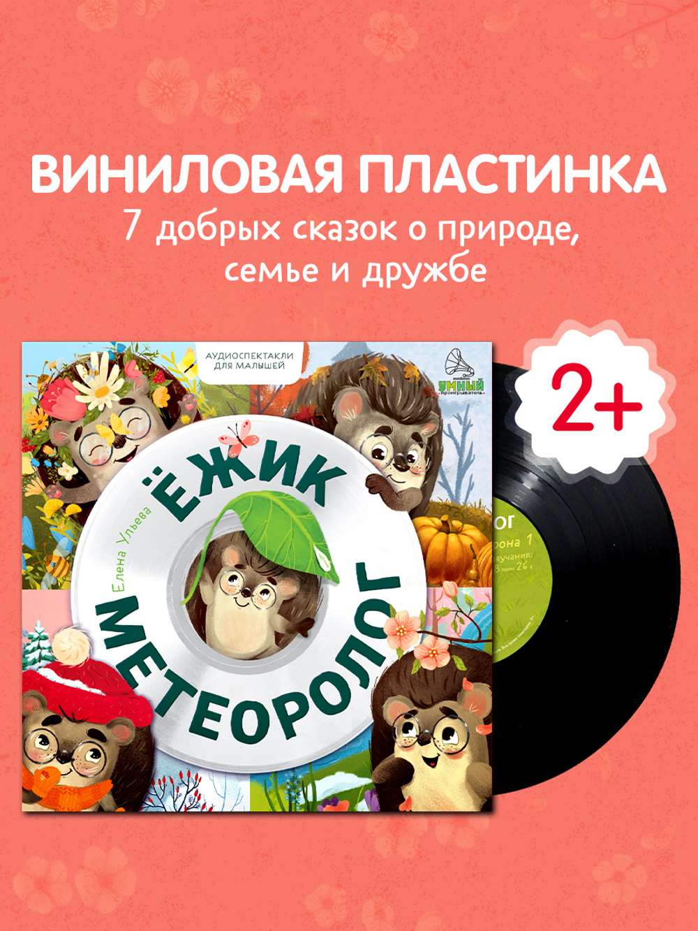 Виниловая пластинка. Ежик-метеоролог. Аудиоспектакли для малышей
