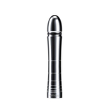 Фаллоимитатор для электростимуляции Glossy Glen Dildo - 14 см. (Цвет: серебристый)