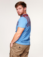 Футболка Варгградъ мужская голубая «Вдоль по морю»