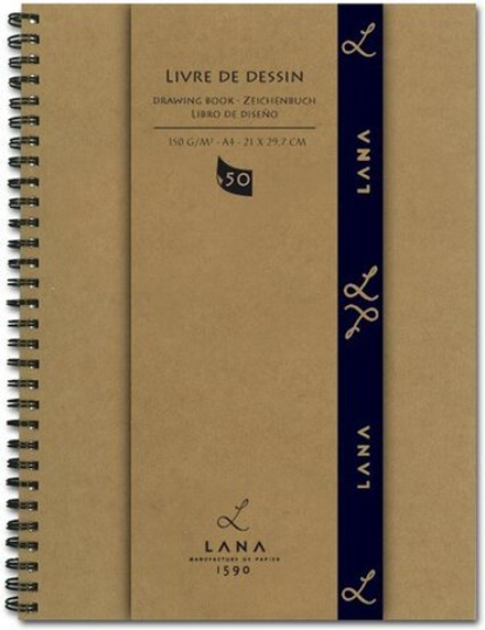 LANA Альбом для рисования на спирали «Dessin», 150г/м2, 50л,A4