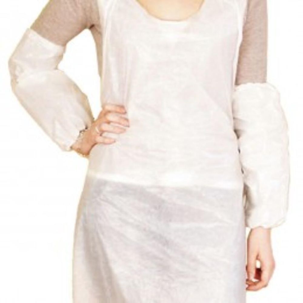 Нарукавники защитные белые, 36 см, полиэстер, 100 шт