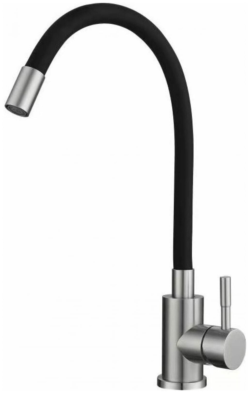 СМЕСИТЕЛЬ КУХОННЫЙ AVINA С ВЫСОКИМ ИЗЛИВОМ SM-304-4BL ЧЕРНЫЙ
