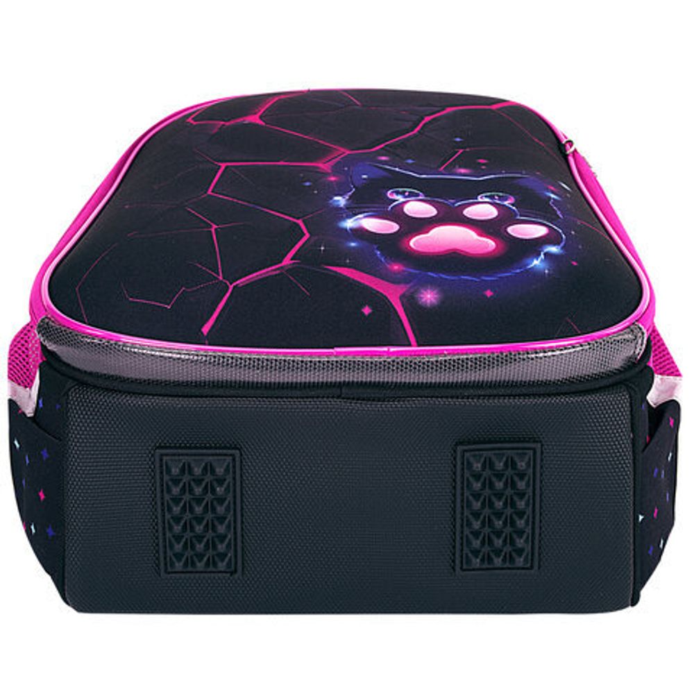 Ранец BRAUBERG PREMIUM, 2 отделения, с брелоком, "Pink lava", 38х29х16 см, 273097