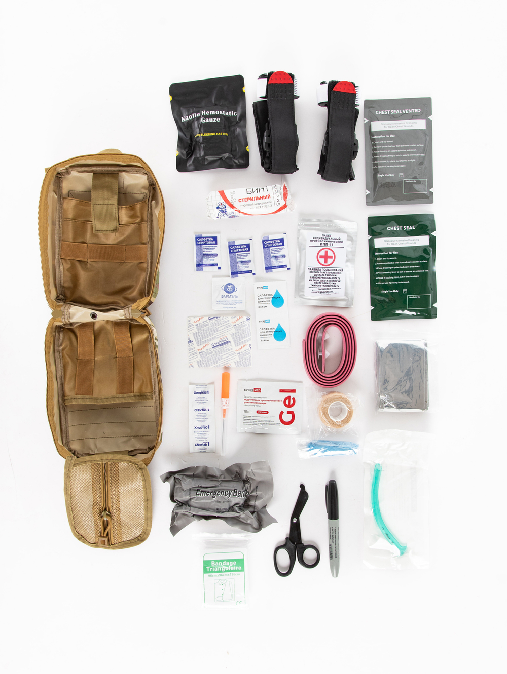 Аптечка тактическая укомплектованная, MIMICRYA, Cordura 1000D, MULTICAM