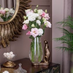 Ваза для цветов Кошка Шелби Бронза