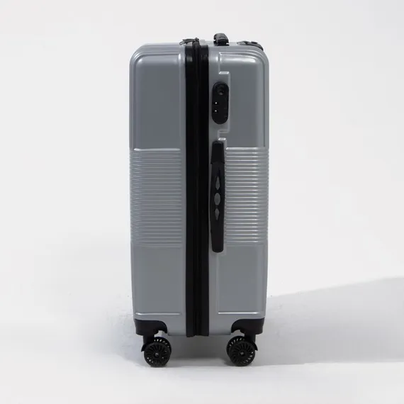 Чемодан маленький 24&quot; кодовый замок, цвет серебряный