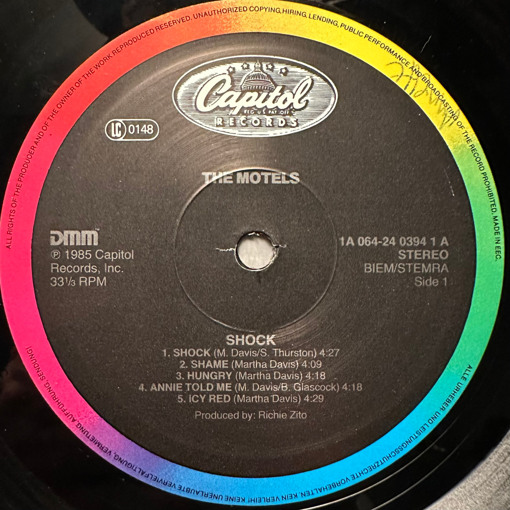 The Motels - Shock (Европа 1983г.)