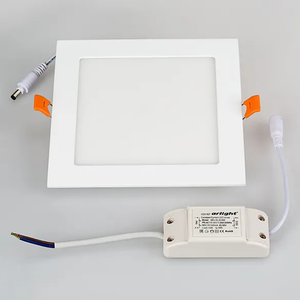 Светильник DL-172x172M-15W Warm White (Arlight, IP40 Металл, 3 года) 020133