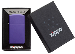Зажигалка Slim® Purple Matte ZIPPO 1637