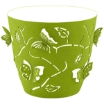 Горшок для цветов Plast Team Butterflies 1,4 л D145 мм круглый 147х134 мм зеленое ябло