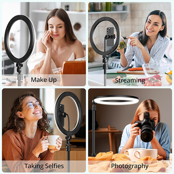 Кольцевая лампа для селфи ATUMTEK 12&quot; Selfie Ring Light with 63&quot; Extendable Tripod Stand (ATRL131)