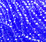 БП018ДС23 Хрустальные бусины "рондель", цвет: светло-синий AB прозрачный, 2х3 мм, кол-во: 95-100 шт.