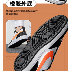 Женские кроссовки Nike Court Borough Low 2 'White Black Orange' BQ5448-115