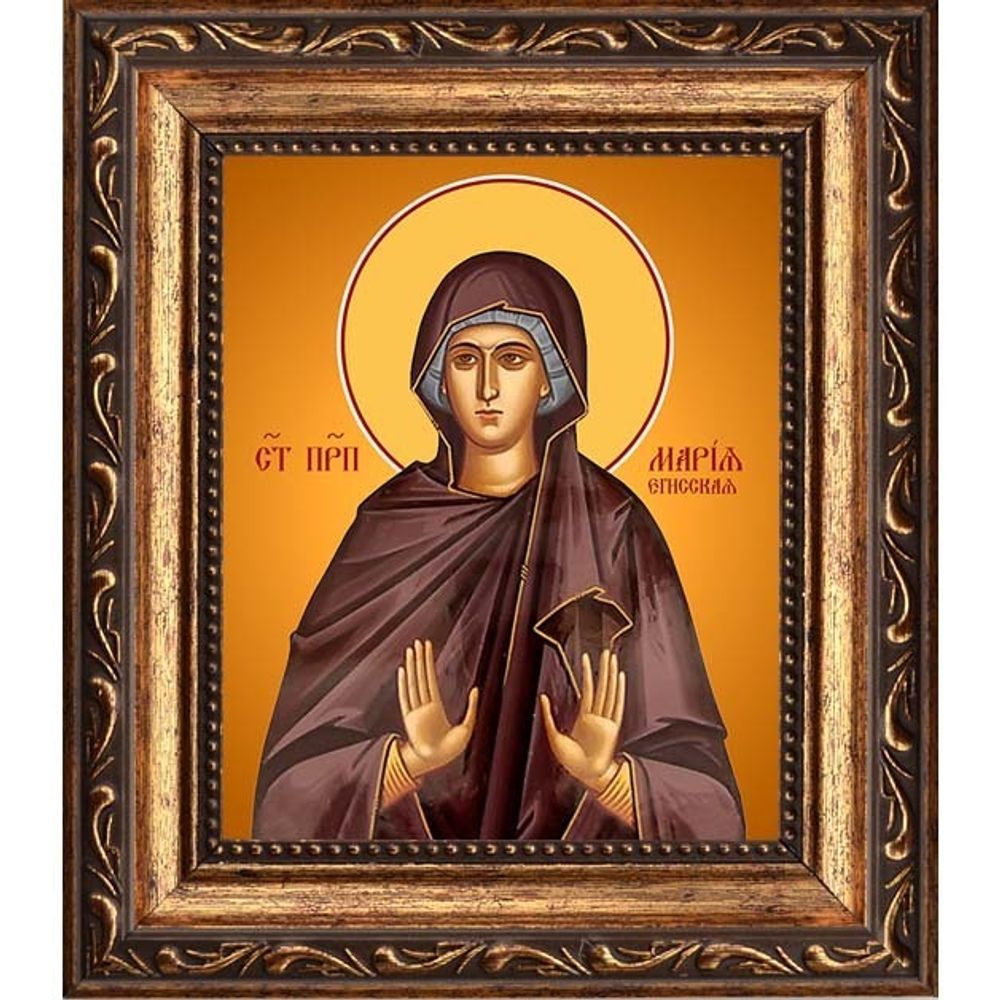 Мария Егисская преподобная. Икона на холсте.