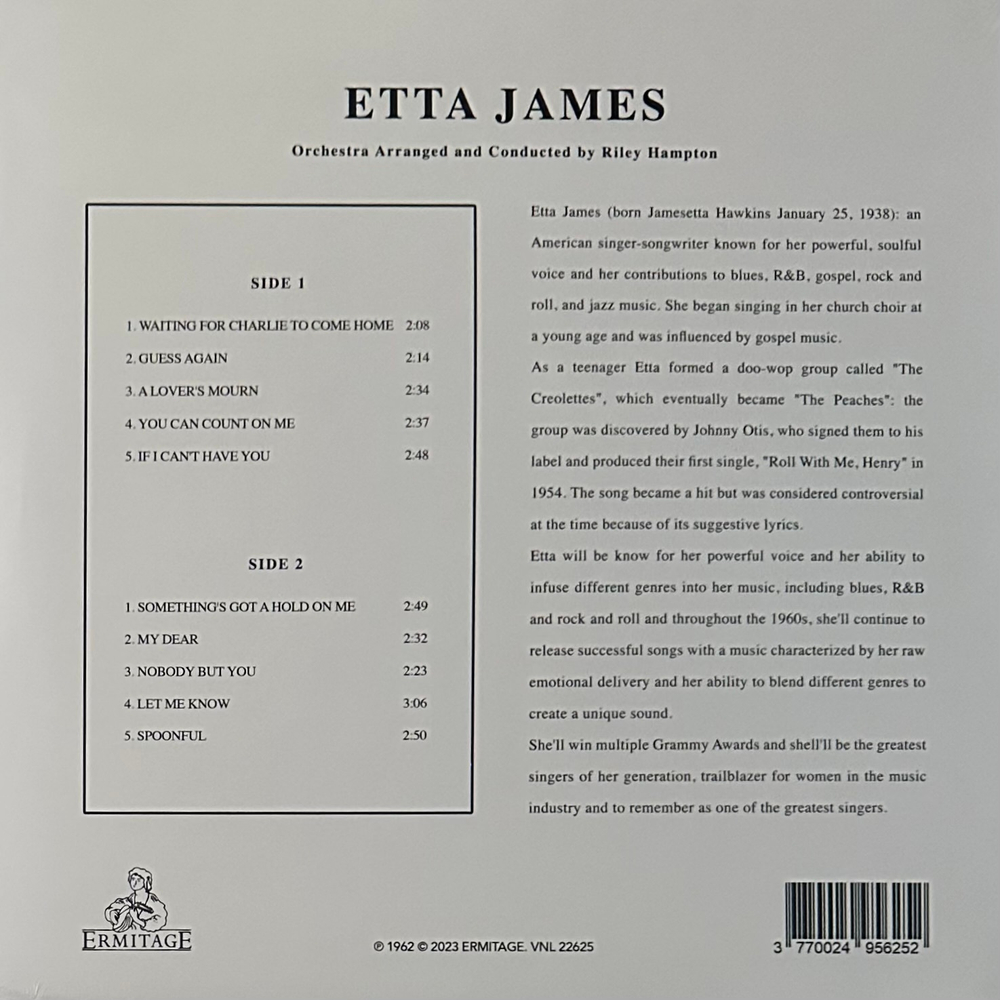 Etta James ‎– Etta James (Италия 2023г.) Clear
