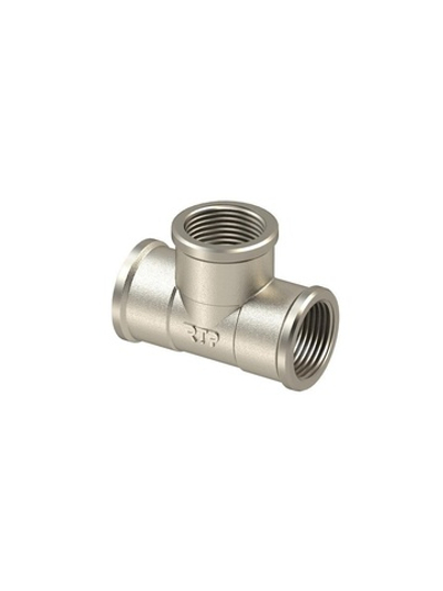 Тройник латунь внутр./внутр./внутр. резьба 2дюйм еврослот никель RTP 40977