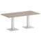 Onix Direct Стол прямоугольный O.SPRG-4 Дуб Аттик/Металл Белый 1800*900*750