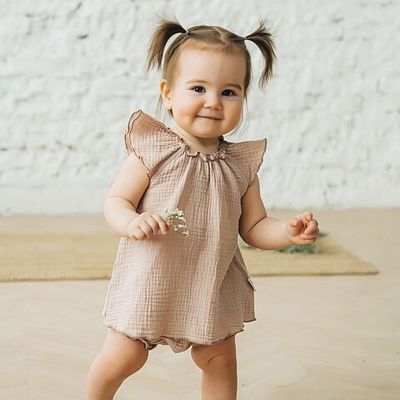 Dress &amp; shorts set 3-18 months - Caramel Cream