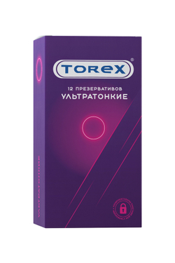 Презервативы ультратонкие TOREX латекс, №12, 19 см